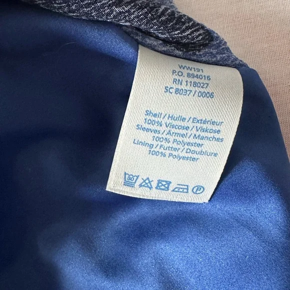 Boden Blue and Purple Midi Dress - Picture 3 of 3